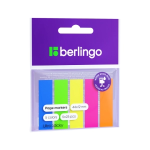 Էջանիշ Berlingo Ultra Sticky 5 գույն 125 թերթ 41121 ||Клейкие закладки Berlingo Ultra Sticky 5 цветов 125 листов 41121 ||Sticky bookmark Berlingo Ultra Sticky 5 colors 125 sheets 41121 