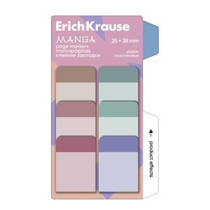 Էջանիշ ErichKrause Manga 6 գույն 60 թերթ 61583 ||Клейкие закладки ErichKrause Manga 6 цветов 60 листов 61583 ||Sticky bookmark ErichKrause Manga 6 colors 60 sheets 61583 