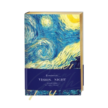 Նոթատետր վանդակավոր Greenwich Line Van Gogh Night А5 80 թերթ 