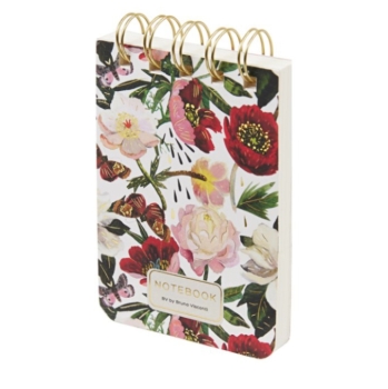Նոթատետր զսպանակով B&V FLORA A7 100 թերթ 